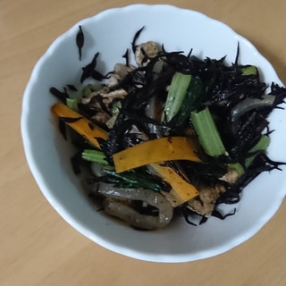 ひじきと小松菜の炒め煮